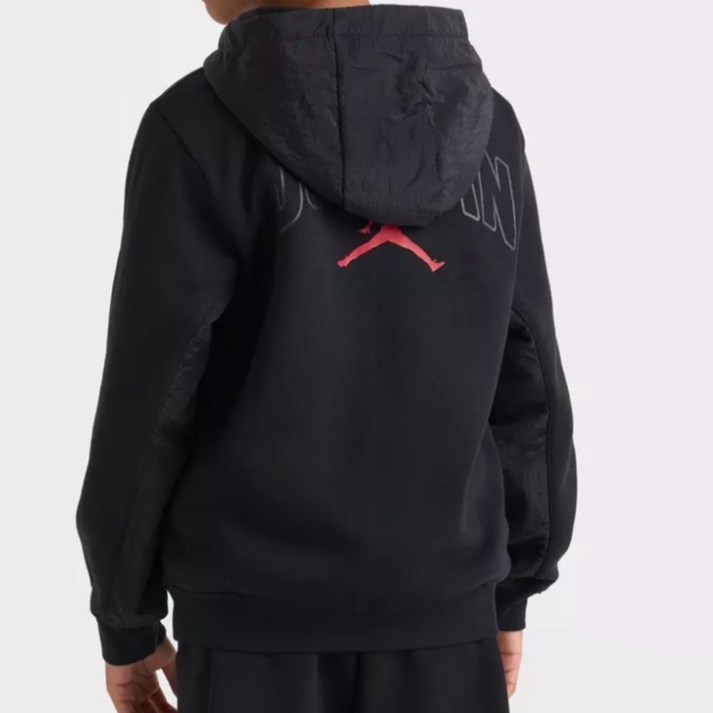 NWT JORDAN FLEECE RIPSTOP FULL-ZIP HOODIE SIZE LARGE 12/13 BOYS - Picture 3 of 9